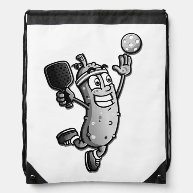 Pickleball Star Drawstring Bag (Front)