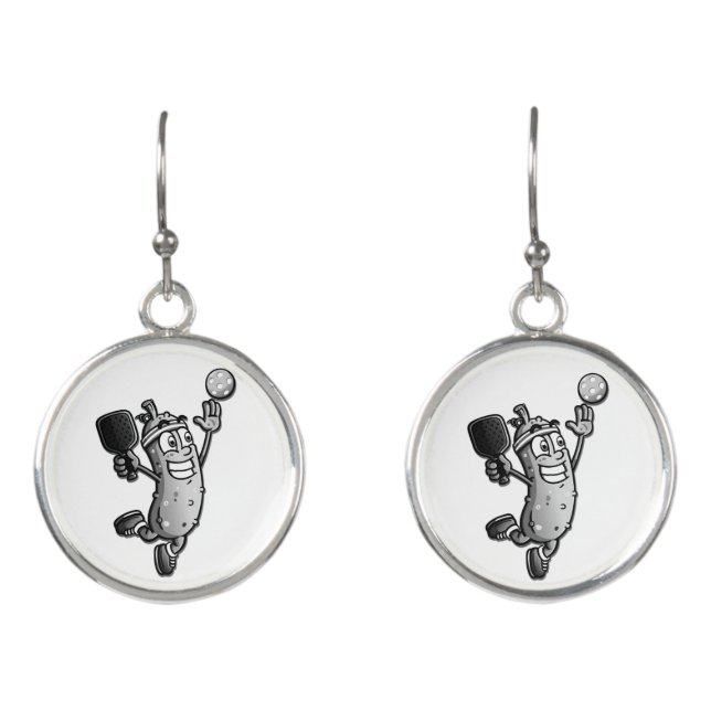 Pickleball Star Earrings (Front)