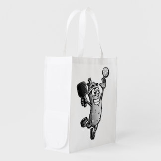 Pickleball Star Grocery Bag