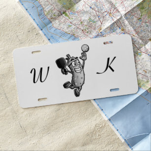 Pickleball Star License Plate