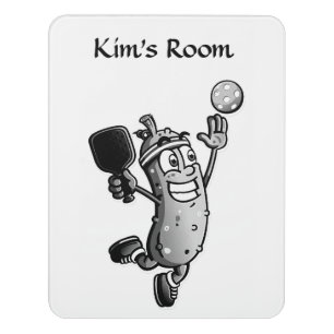 Pickleball Star Personalized Name Door Sign