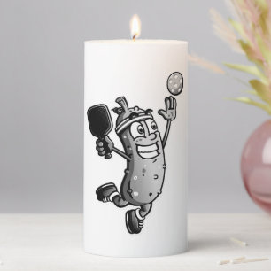 Pickleball Star Pillar Candle