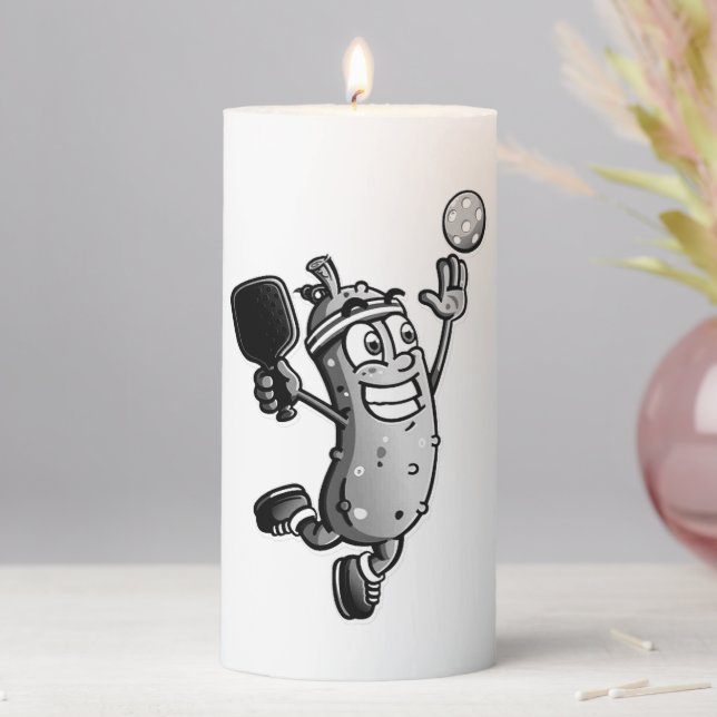 Pickleball Star Pillar Candle (In Situ)