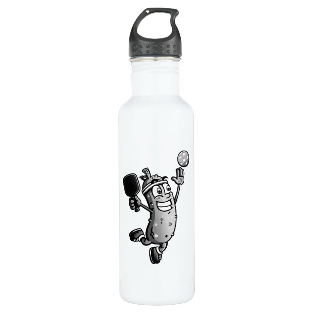Pickleball Star Stainless Steel Water Bottle (Front)