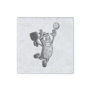 Pickleball Star Stone Magnet