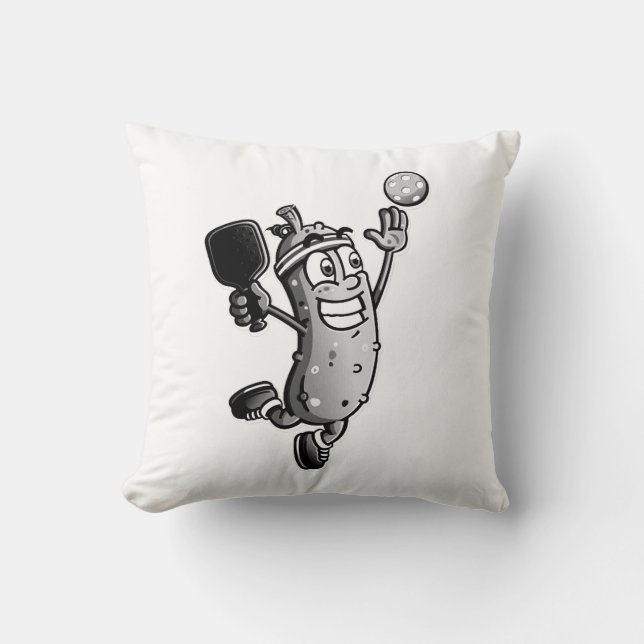 Pickleball Star Throw Pillow (Front)