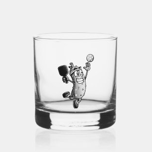 Pickleball Star Whiskey Glass