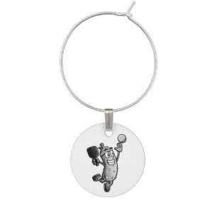Pickleball Star Wine Charm