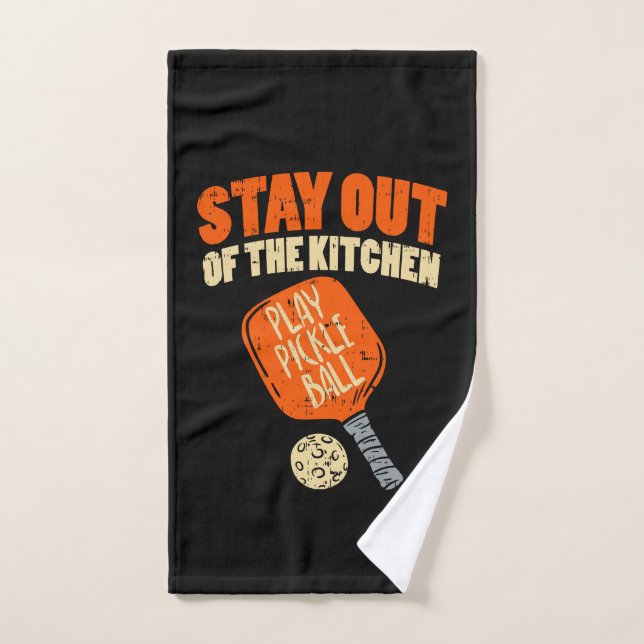 Pickleball - Stay Out Of The Kitchen Hand Towel (Hand Towel)