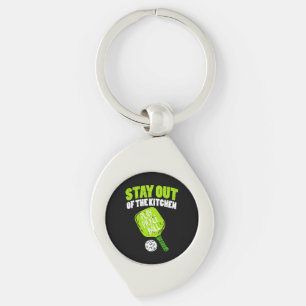 Pickleball - Stay Out Of The Kitchen Keychain