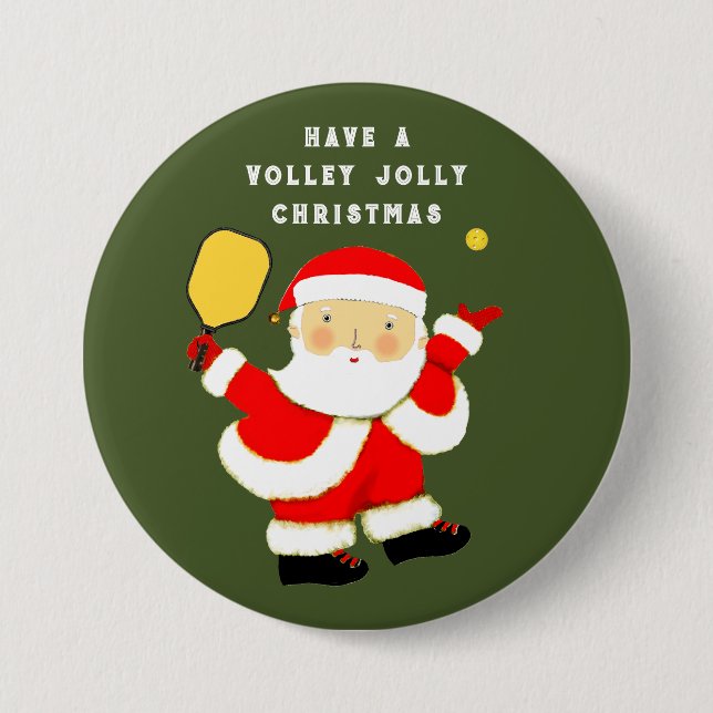 Pickleball Stocking Stuffers Pinback Button (Front)
