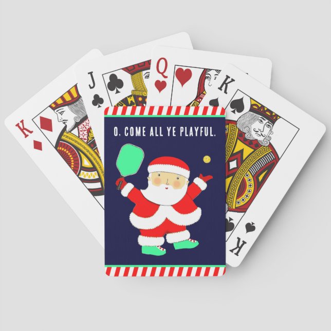 Pickleball Stocking Stuffers Poker Cards (Back)