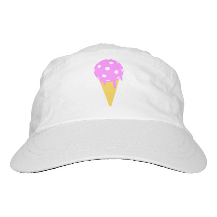 Pickleball Summer Ice Cream Cone Hat Zazzle