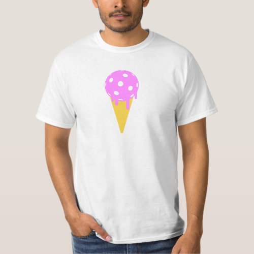 PickleBall Summer Ice Cream Cone Mens T_Shirt