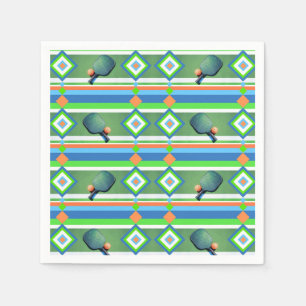 Pickleball Summer Pickleball Party Potluck Cookout Napkins