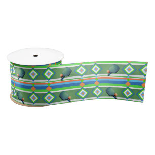 Pickleball Summer, Pickleball-Themed Party Satin Ribbon