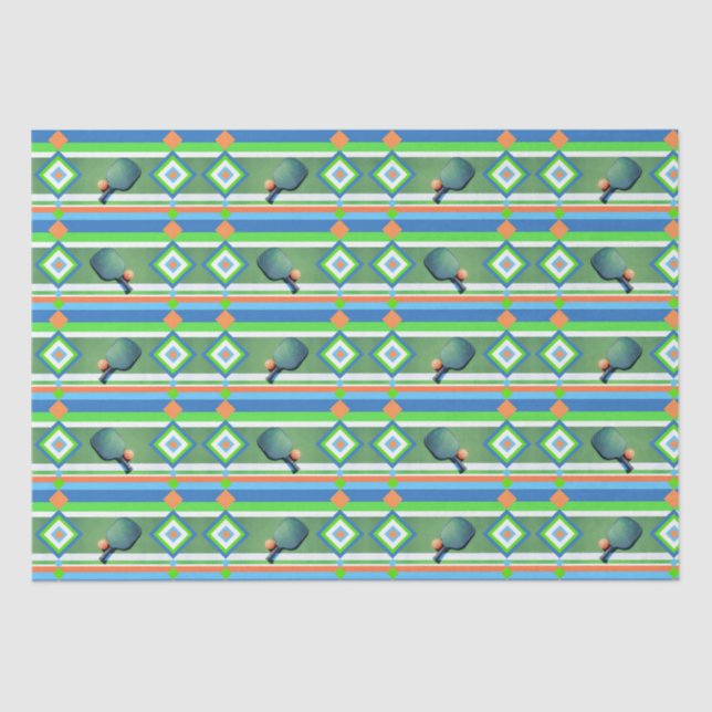 Pickleball Summer, Pickleball-Themed Party Tissue Paper (Front)