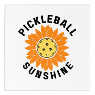 Pickleball sunshine acrylic print
