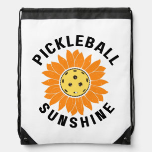Pickleball sunshine drawstring bag