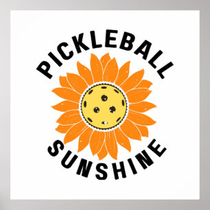 Pickleball sunshine poster