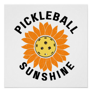 Pickleball sunshine poster