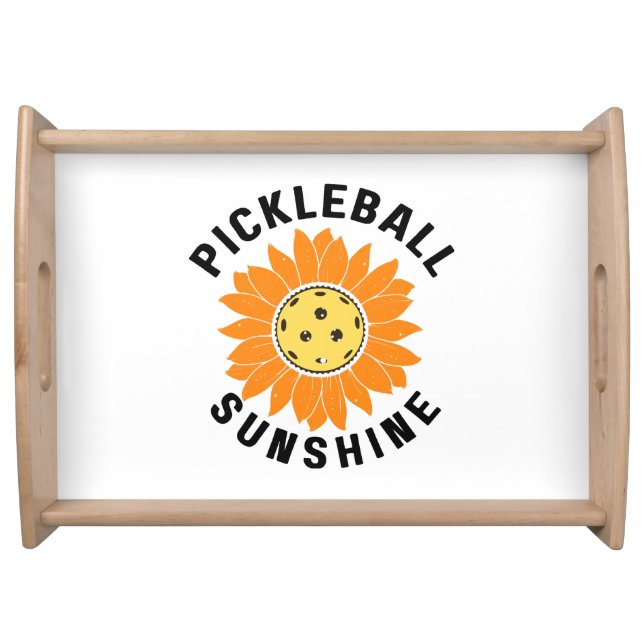 Pickleball sunshine serving tray (Front)