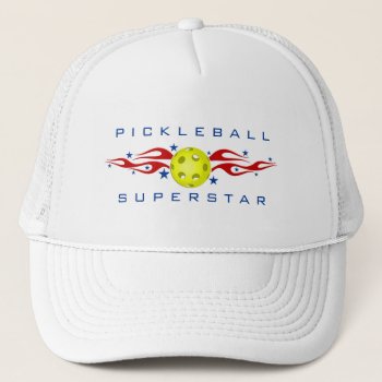 Pickleball Superstar Hat by Sandpiper_Designs at Zazzle