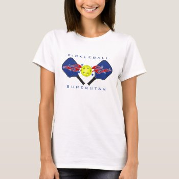 Pickleball Superstar Shirt by Sandpiper_Designs at Zazzle