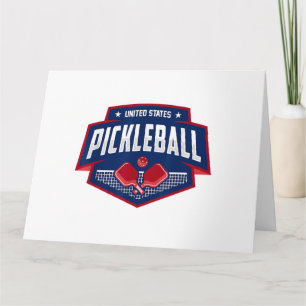 Pickleball Support the Team Pickleball Player USA Card