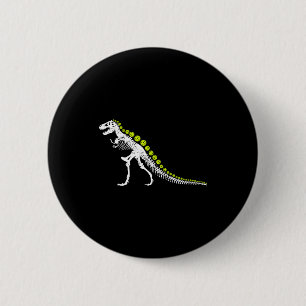Pickleball t rex funny pickle ball dinosaur lover button