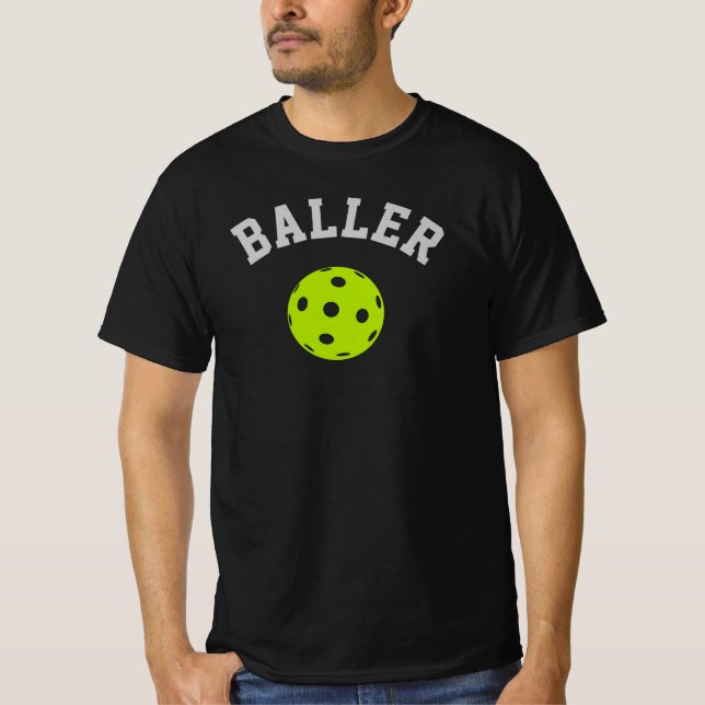 Pickleball T-shirt - "BALLER" (Front)