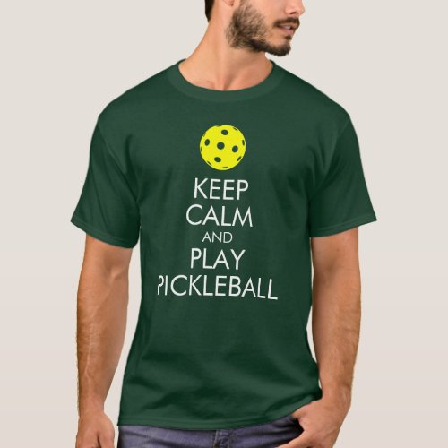 Pickleball T_shirt Keep Calm and Play Pickleball T_Shirt