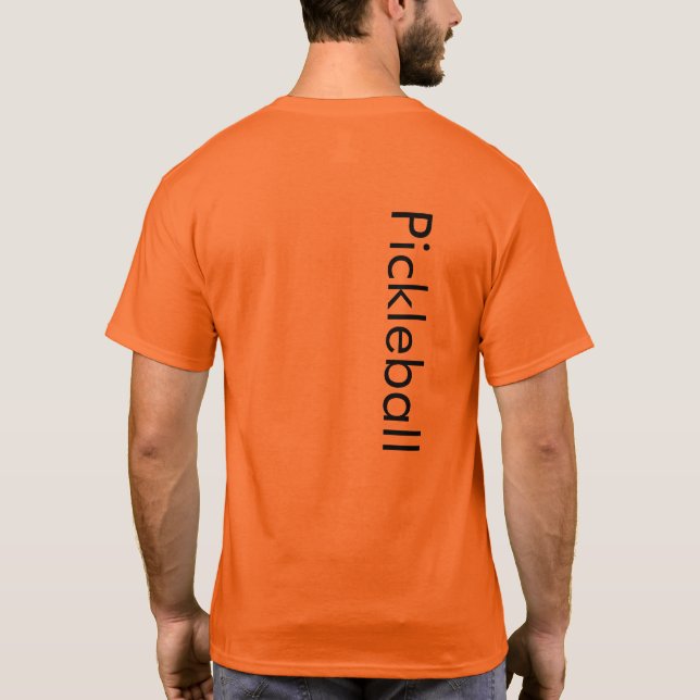 Pickleball T-Shirt Orange (Back)