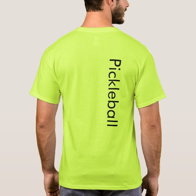 Pickleball T-Shirt Safety Green (Back)