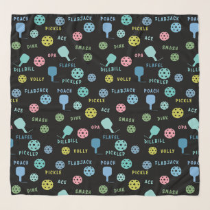 Pickleball Talk Funny Scarf