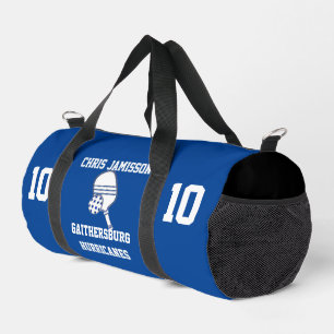 Pickleball Team, Coach or Player Blue Personalized Duffle Bag
