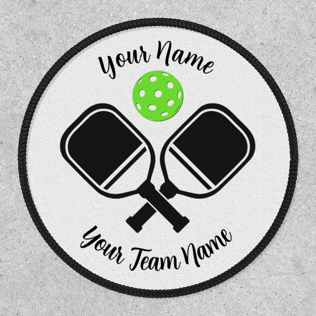 Pickleball Team Patch With Name And Team Name (Front)