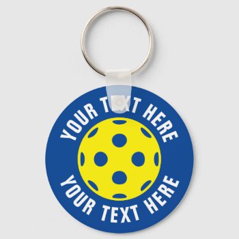 Pickleball Tennis Keychain Gift For Player And Fan by imagewear at Zazzle