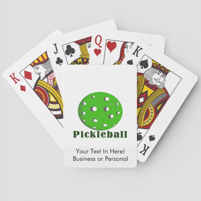 pickleball text n ball green.png poker cards (Back)