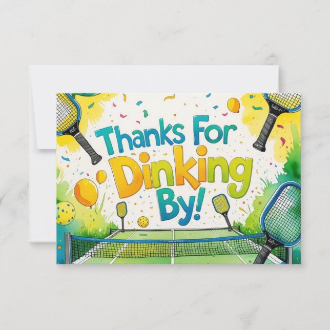 Pickleball  thank you card (Front)