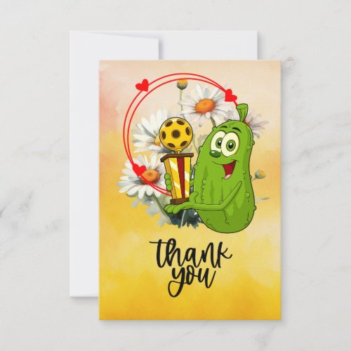 Pickleball  thank you card