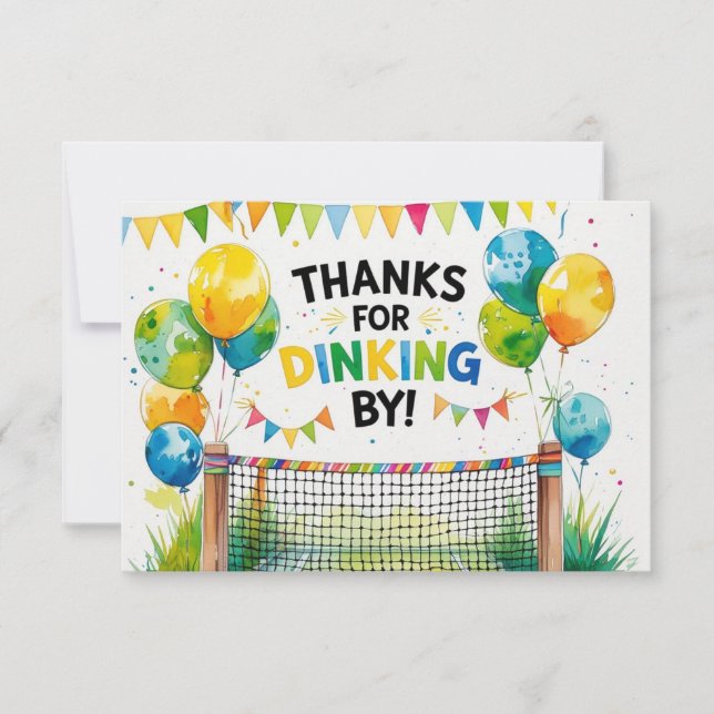 Pickleball  thank you card (Front)