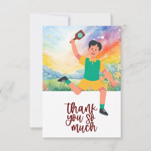 Pickleball thank you card
