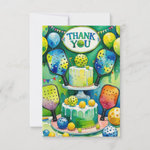 Pickleball thank you card