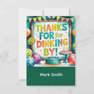 Pickleball  thank you card