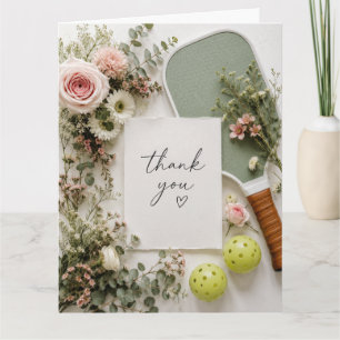 Pickleball thank you card