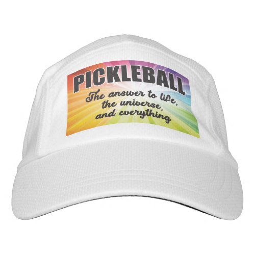PICKLEBALL _ THE ANSWER TO LIFE HAT