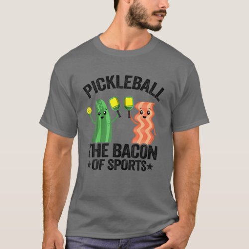 Pickleball The Bacon Of Sports Kids Vintage Men Pi T_Shirt