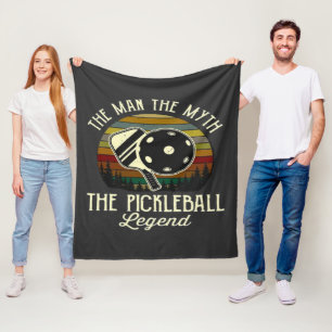 Pickleball- The Man, The Myth, The Legend Fleece Blanket