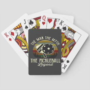 Pickleball- The Man, The Myth, The Legend  Poker Cards